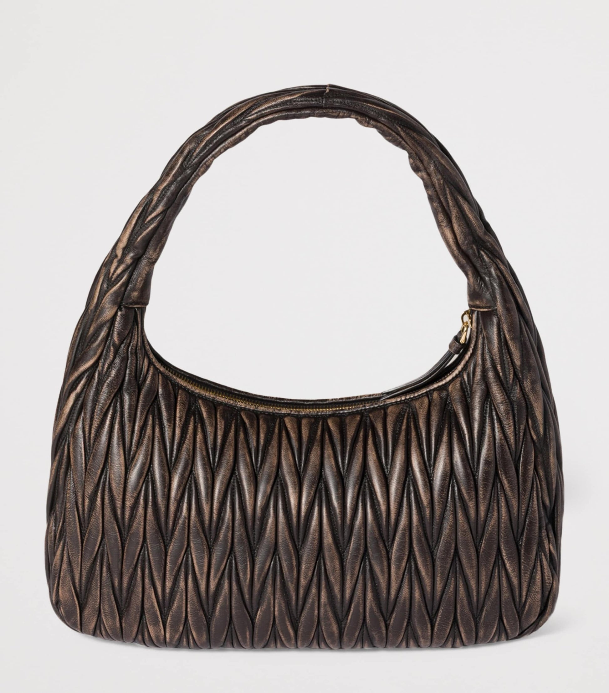 Matelassé Calfskin Wander Shoulder Bag