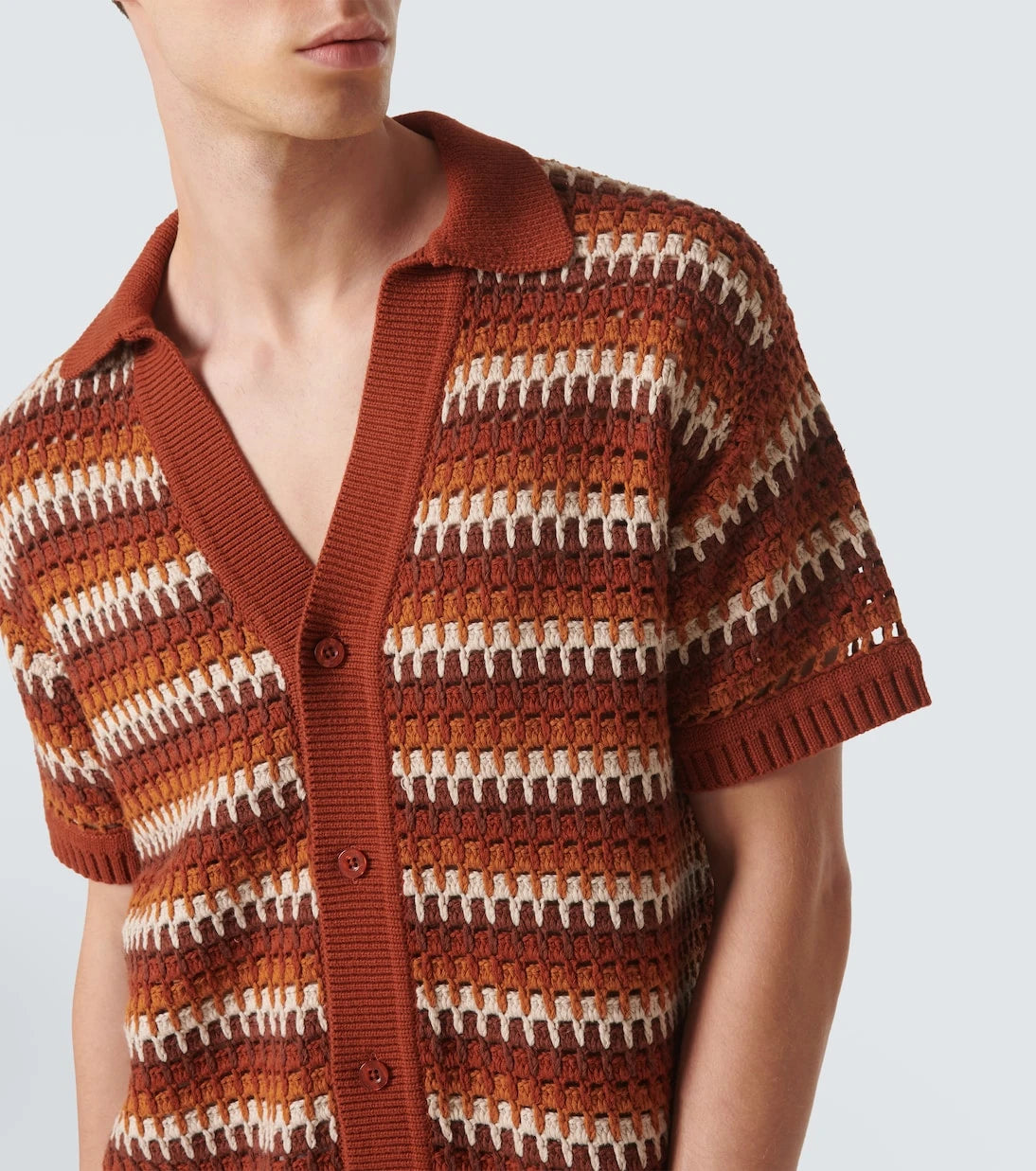 Frescobol Carioca - Pinto crochet cotton shirt