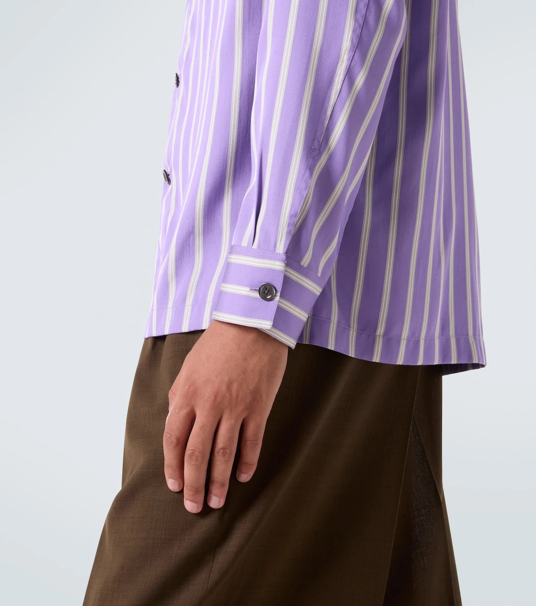 Tom Ford - Striped silk jacquard shirt