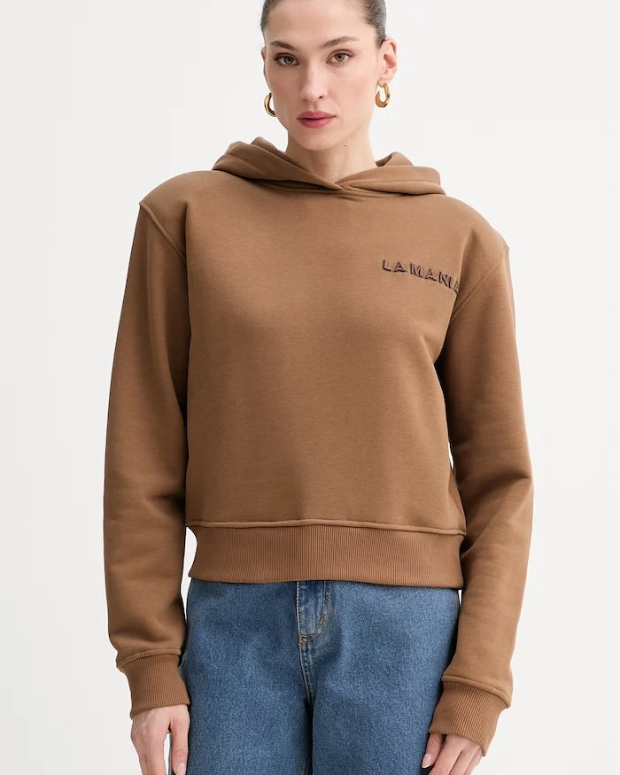 La Mania Kapüşonlu Kadın Pamuklu Sweatshirt LIO