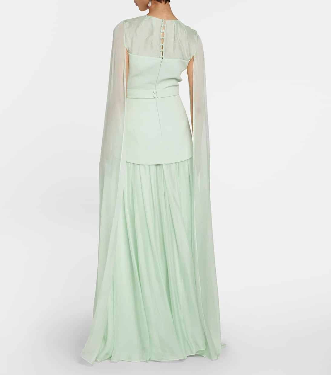 Safiyaa - Gloria silk and crêpe gown