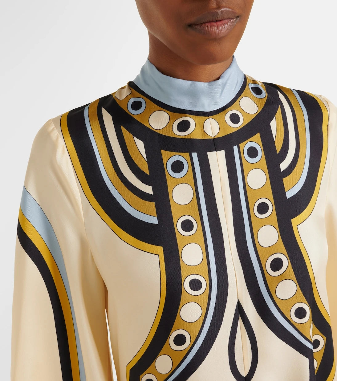 La DoubleJ - Magnifico printed silk twill maxi dress