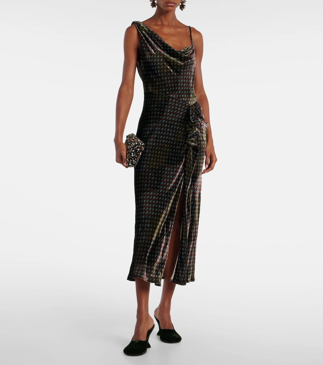 Dries Van Noten - Asymmetric printed gown