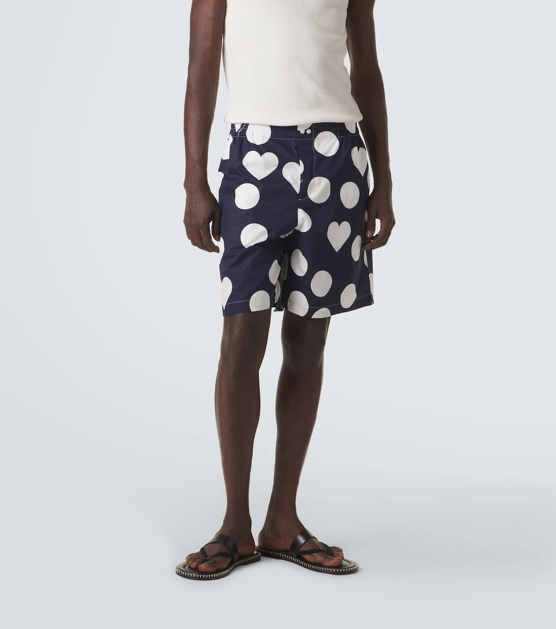Jacquemus - Caleçon polka-dot cotton poplin shorts