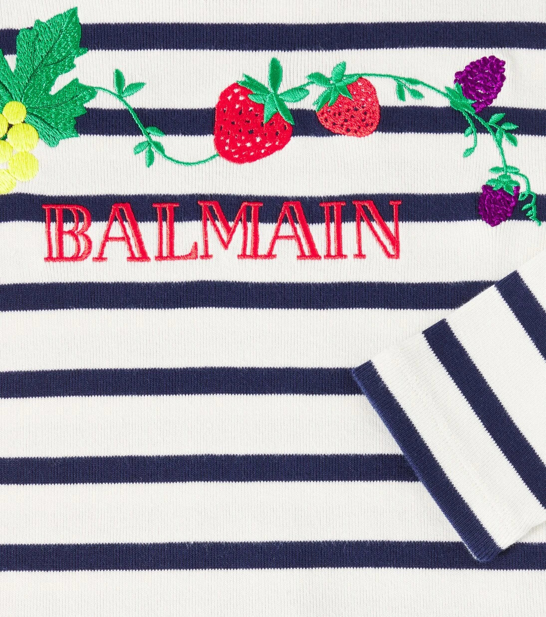 Balmain Kids - Striped cotton jersey T-shirt