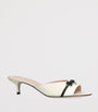 Valentino Garavani White Leather Bepointy Heeled Mules 45