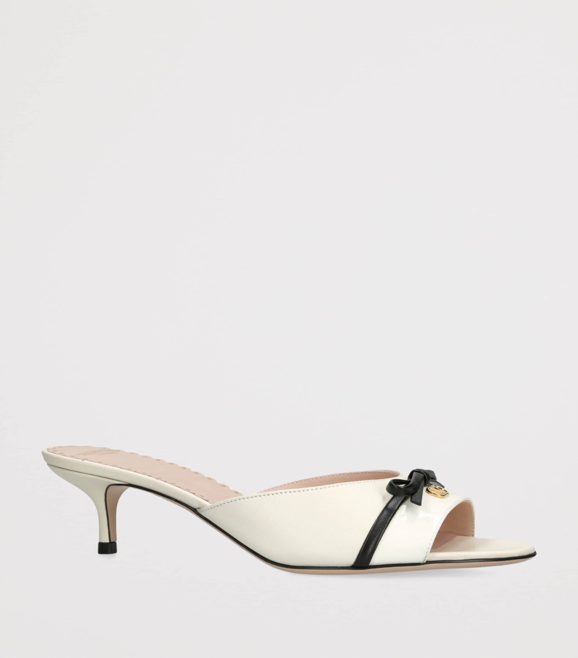 Valentino Garavani White Leather Bepointy Heeled Mules 45