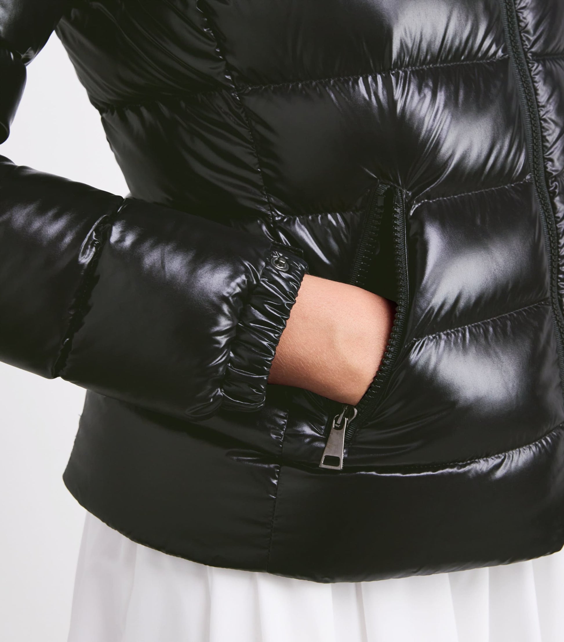 Moncler Black Down Quilted Badyf Jacket