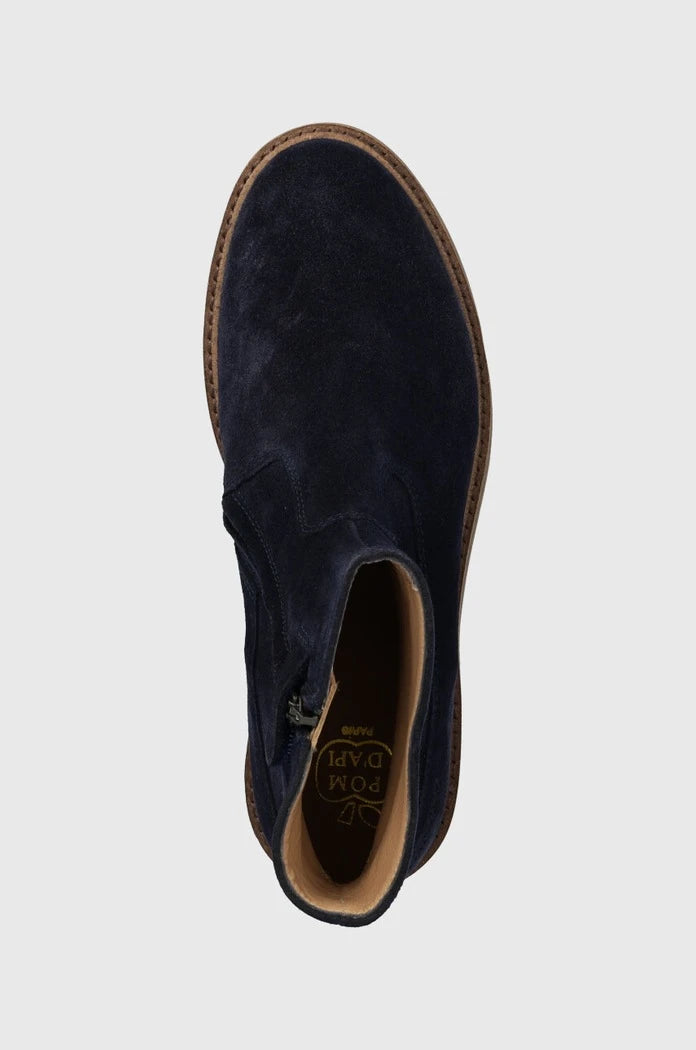 Детски велурени боти Pom D'api SISTER BOOTS