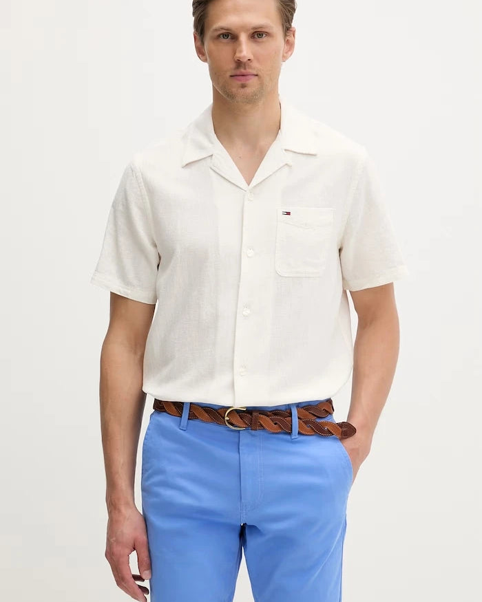 Tommy Jeans erkek keten gömlek