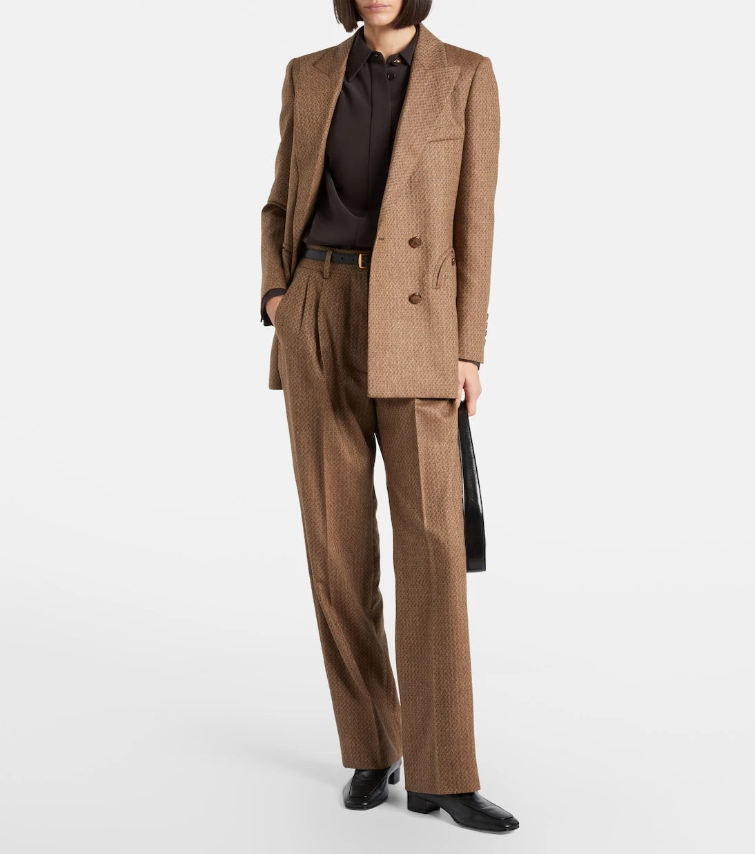 Blazé Milano - Amel silk and wool wide-leg pants