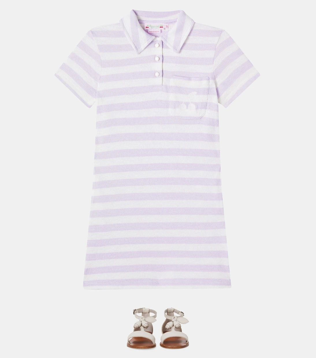 Bonpoint - Striped cotton polo dress