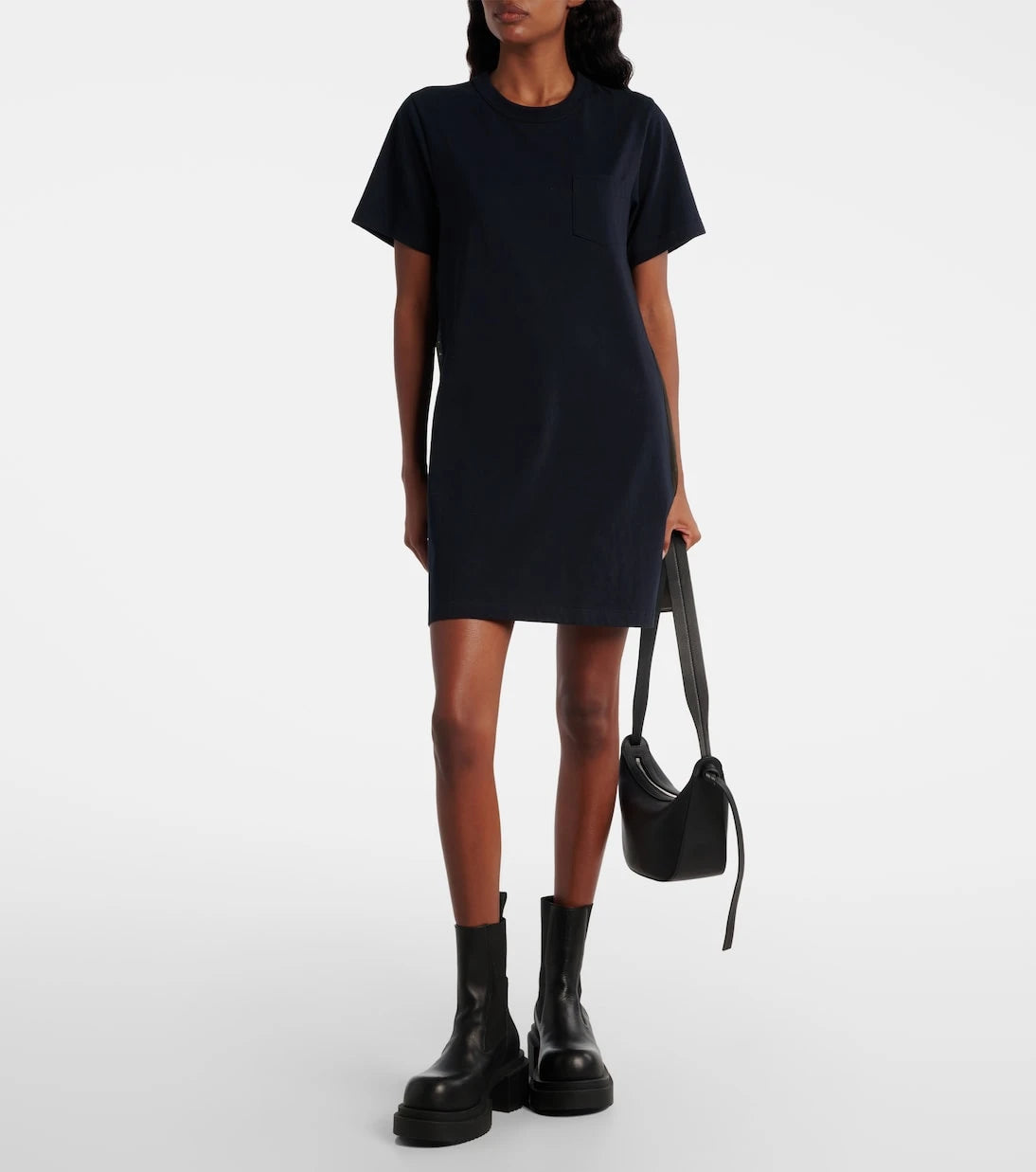 Sacai - Paisley paneled minidress
