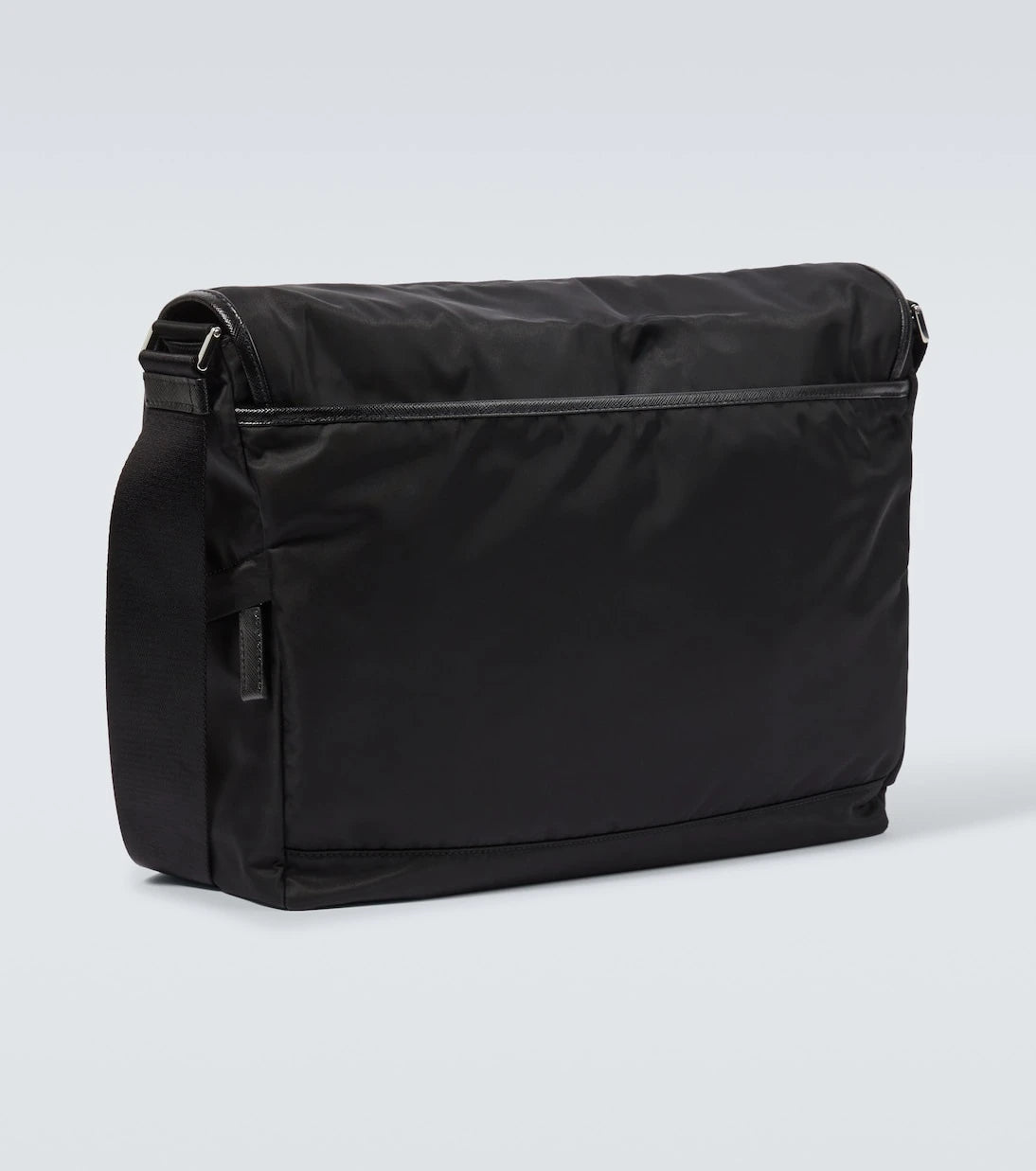 Prada - Leather-trimmed Re-Nylon messenger bag