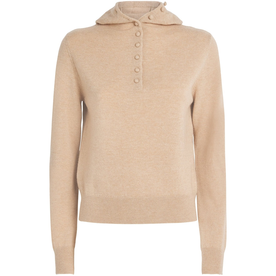 Claudie Pierlot Wool-Cashmere Knitted Hoodie