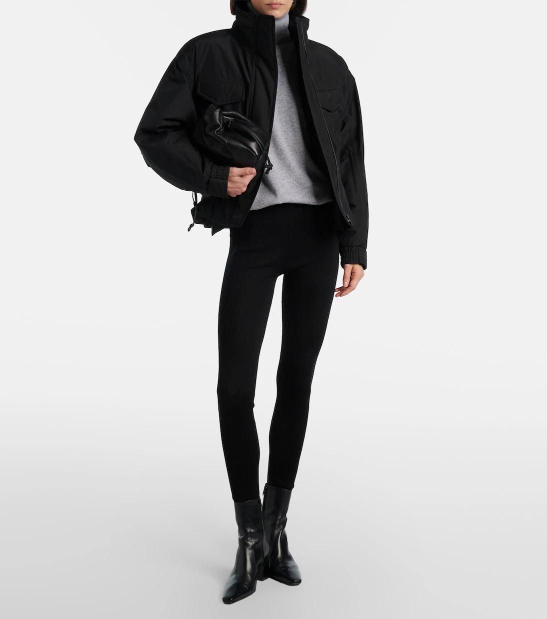 Saint Laurent - Wool, cashmere, and silk leggings