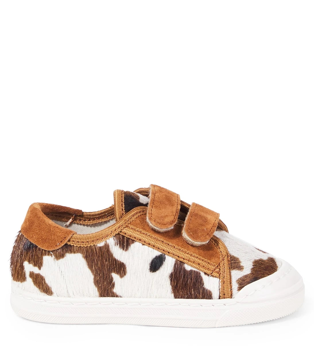 PèPè - Printed calf hair and suede sneakers