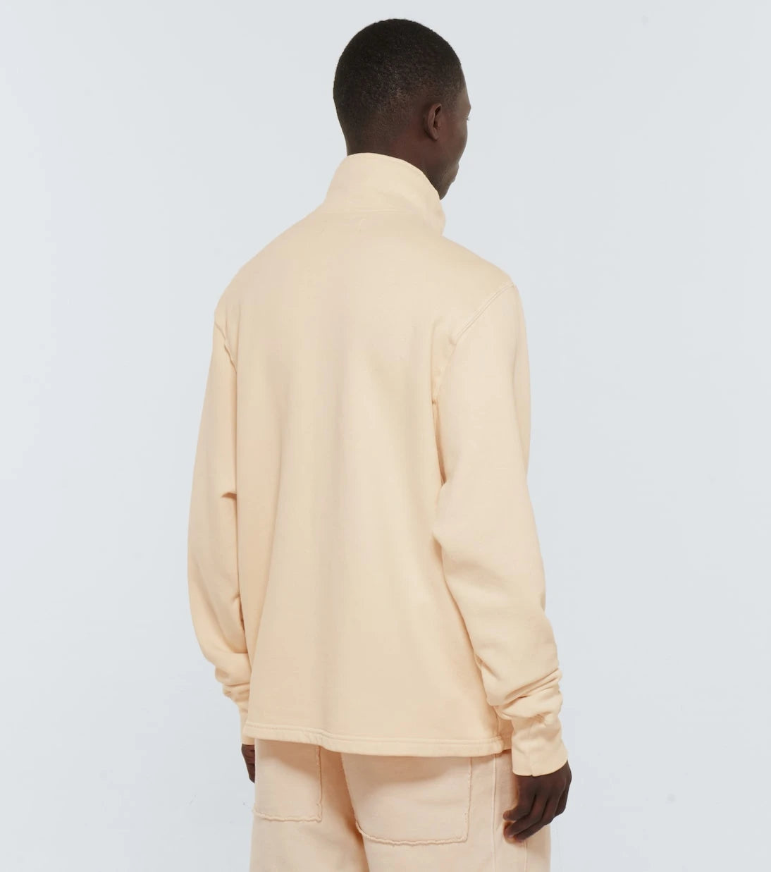 Les Tien - Cotton jersey half-zip sweatshirt