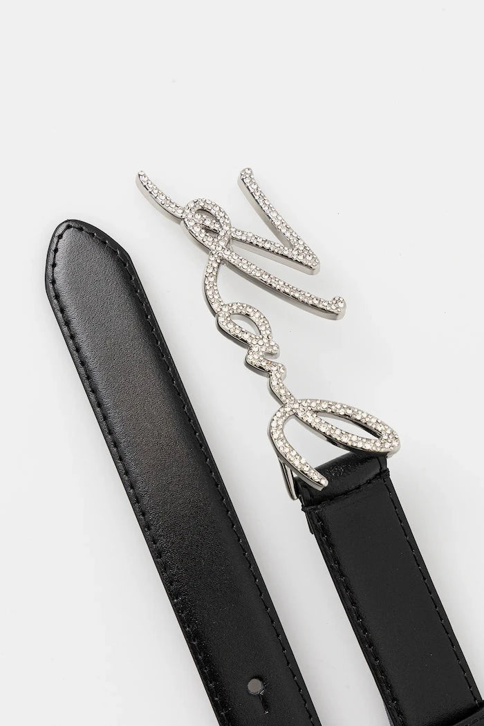 Кожен колан Karl Lagerfeld K/SIGNATURE