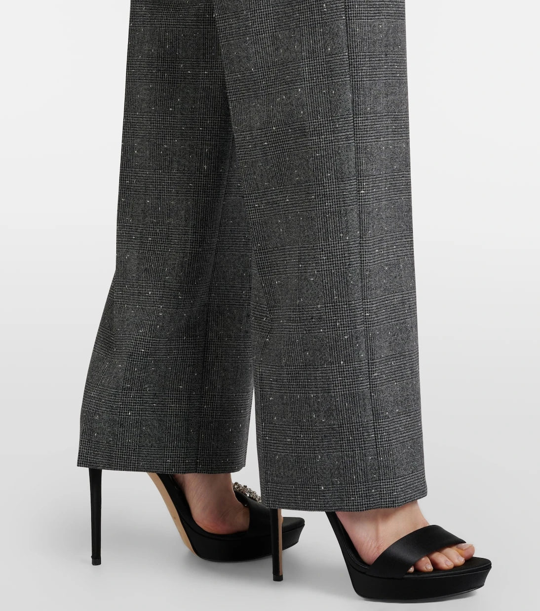 McQueen - Prince of Wales check wool straight pants
