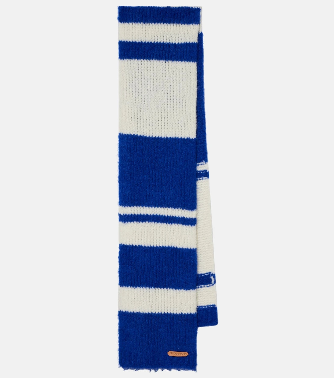 JW Anderson - Striped alpaca-blend scarf