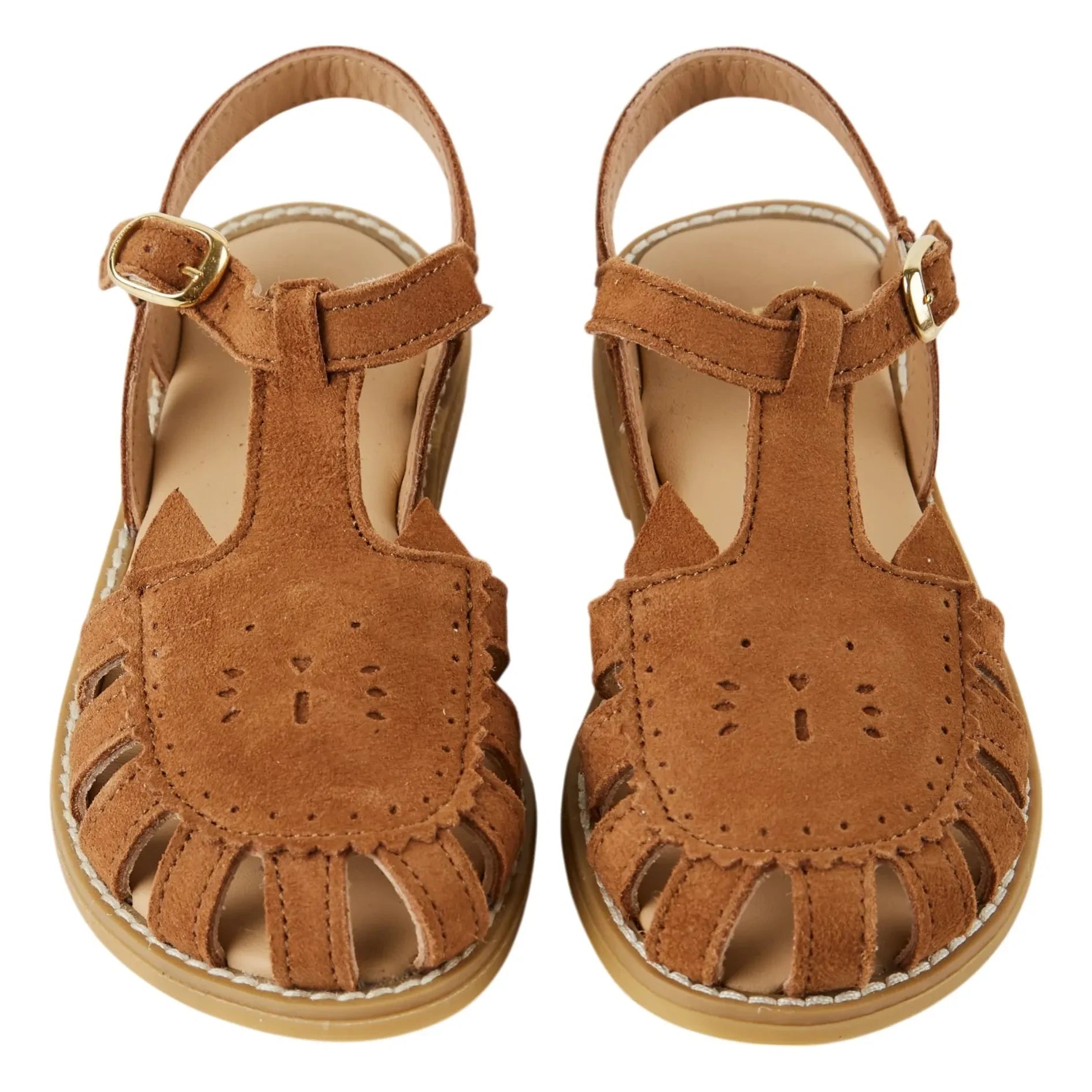 Emile et Ida - Leather Cat Sandals | Camel
