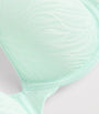 Calvin Klein Blue Sheer Marquisette Demi Bra