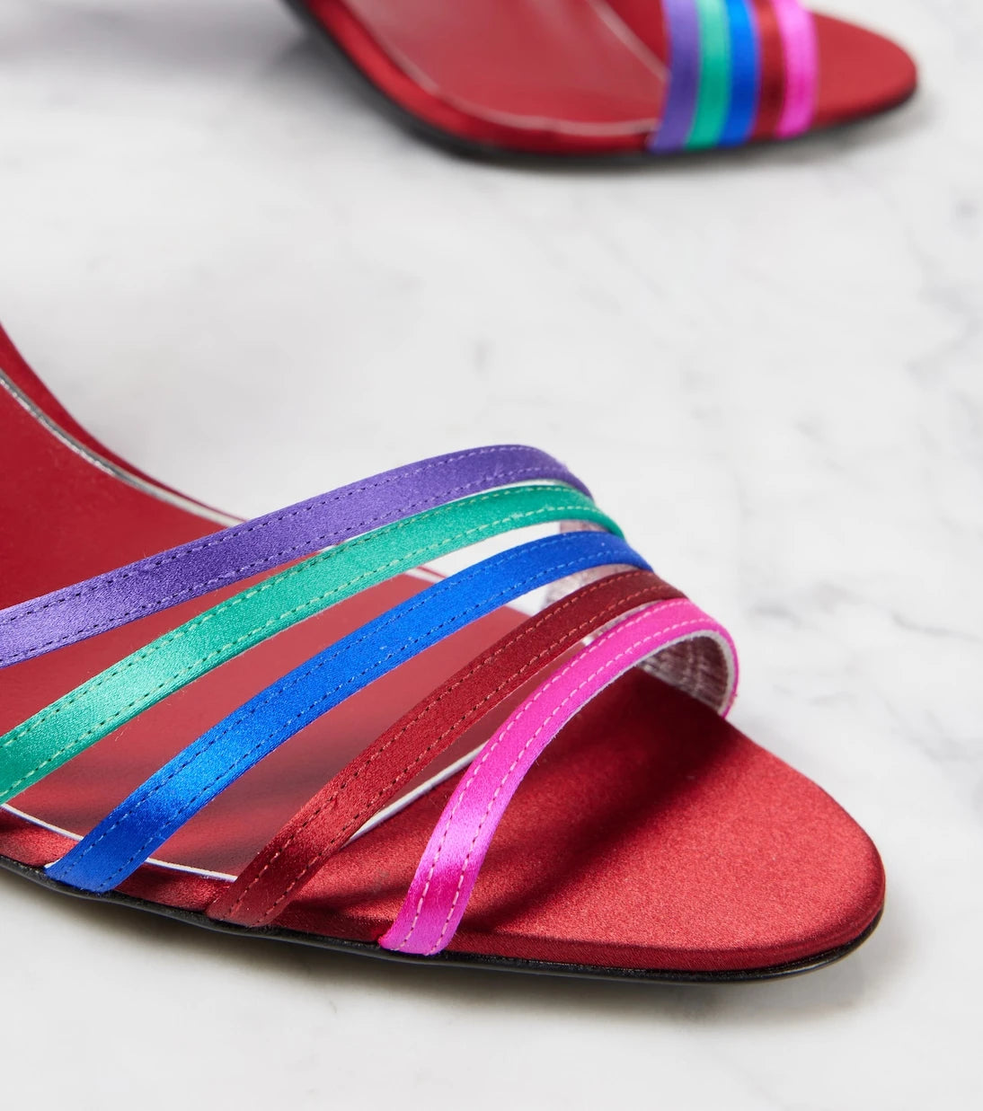 Valentino Garavani - Ladycrush embellished leather sandals