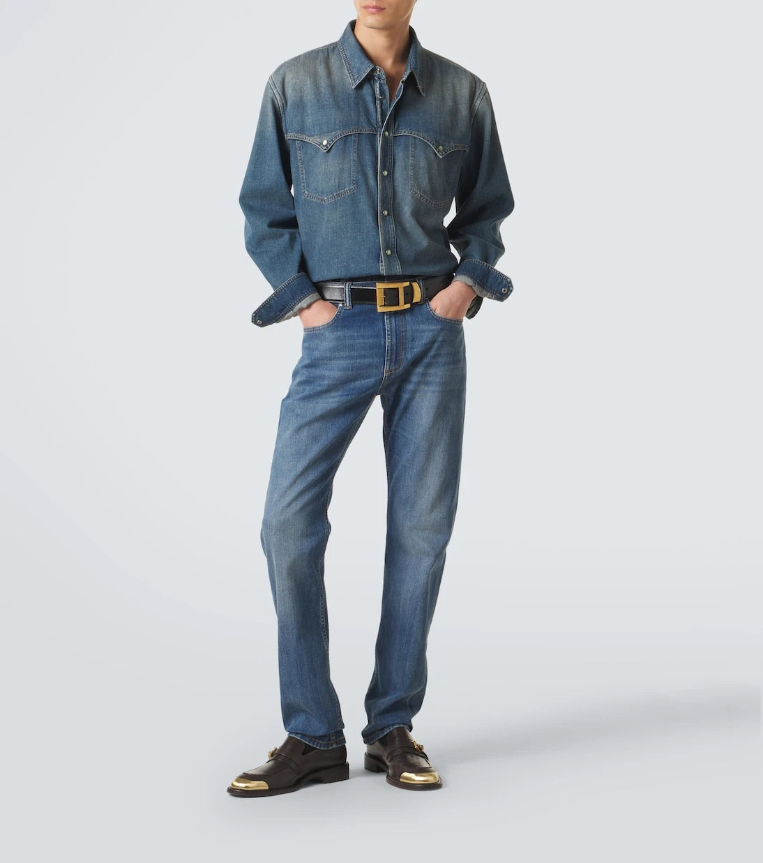 Versace - Medusa denim overshirt