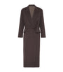 Virgin Wool-Cashmere Belted Trench Coat