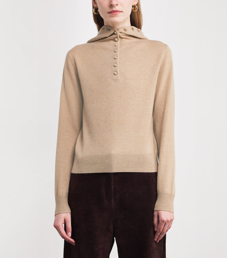 Claudie Pierlot Wool-Cashmere Knitted Hoodie