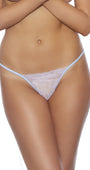 Triangle Lace Lilac Crotchless Panty