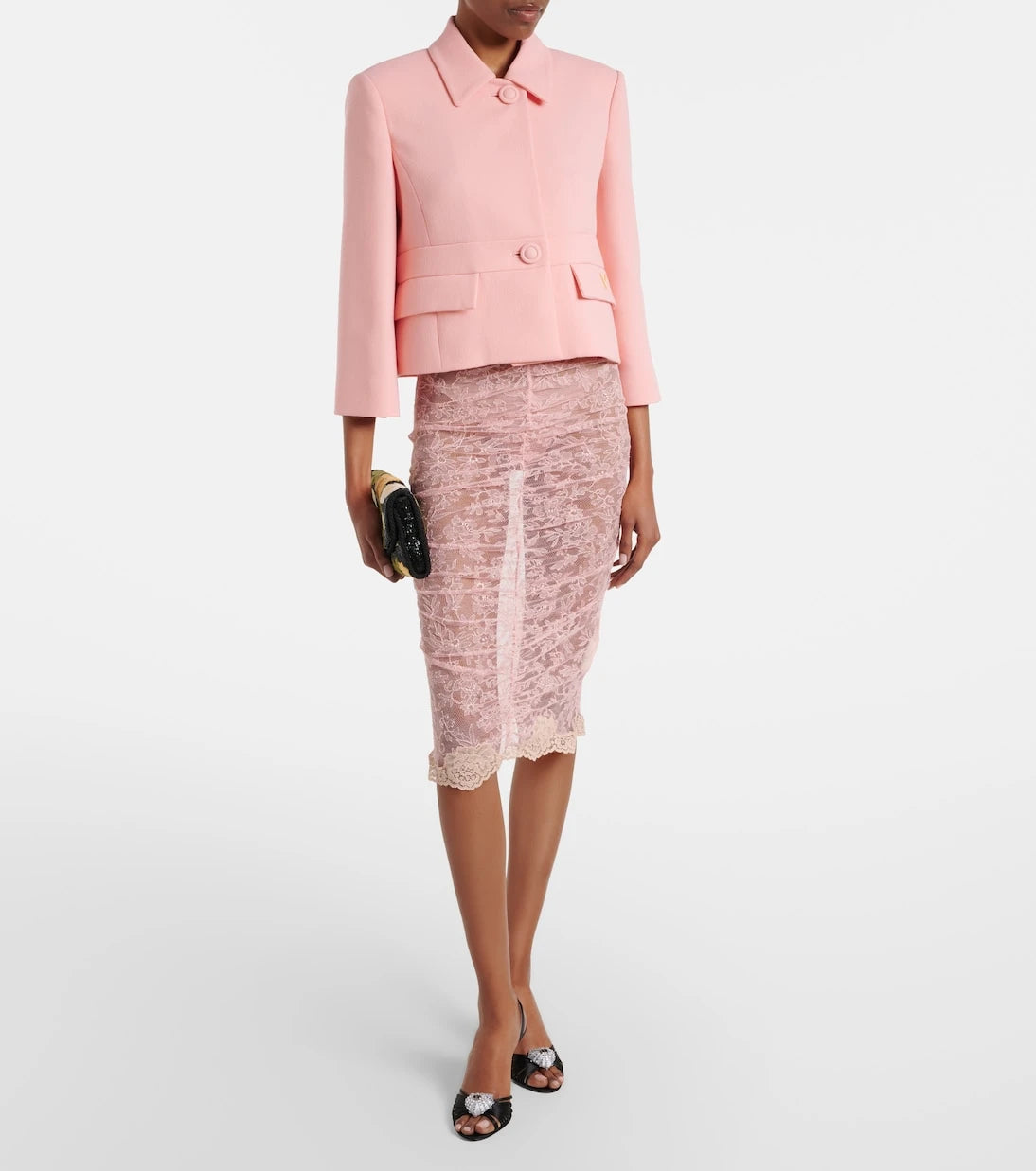 Valentino - جاكيت صوف بكر VGold