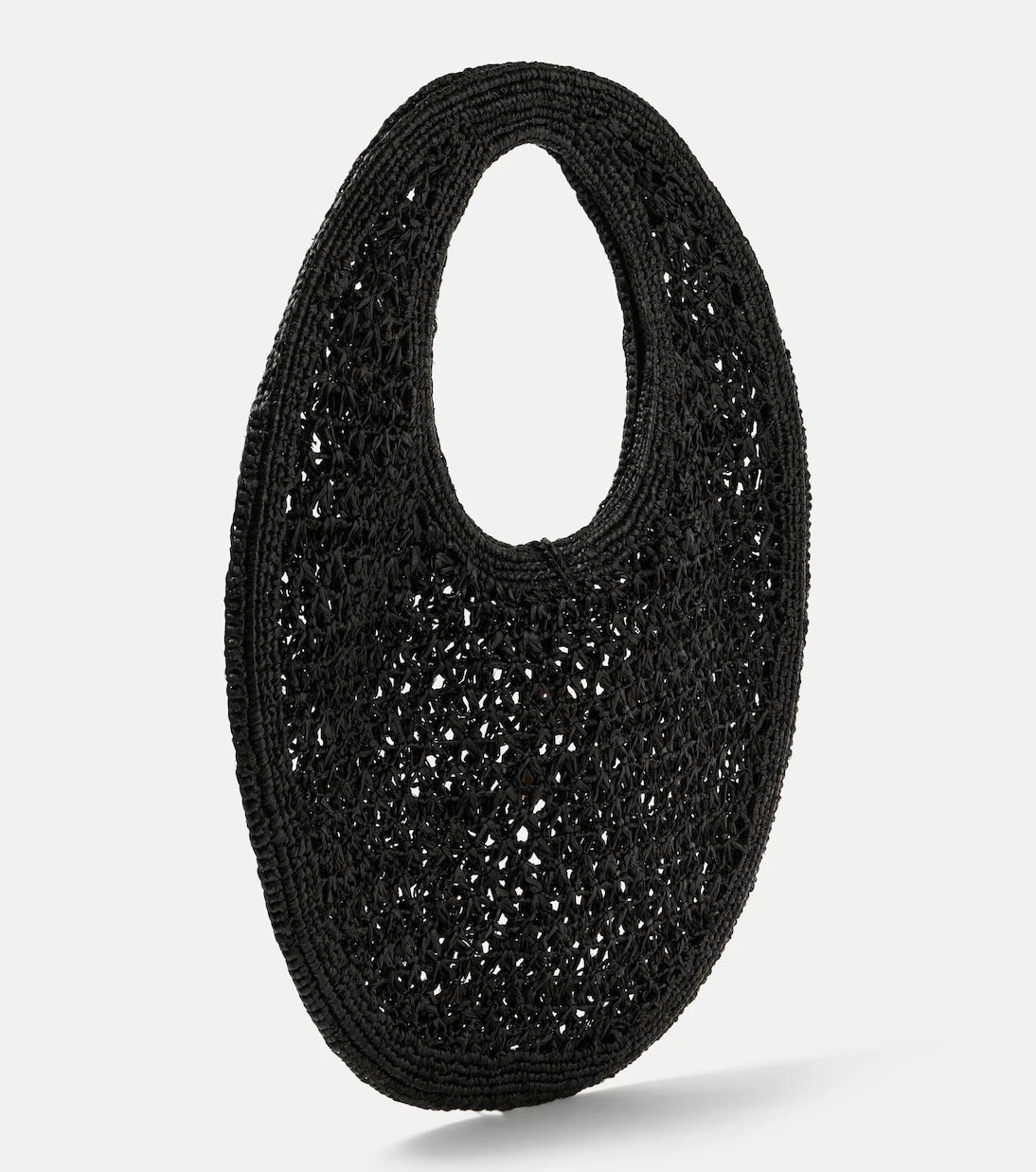 Jacquemus - Le Rond Spiaggia raffia tote bag
