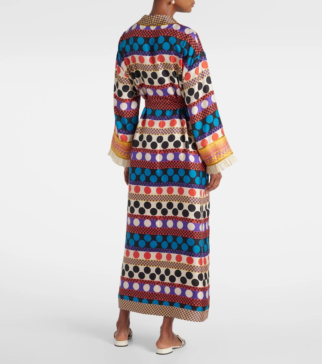 Valentino - Polka-dot silk beach cover-up