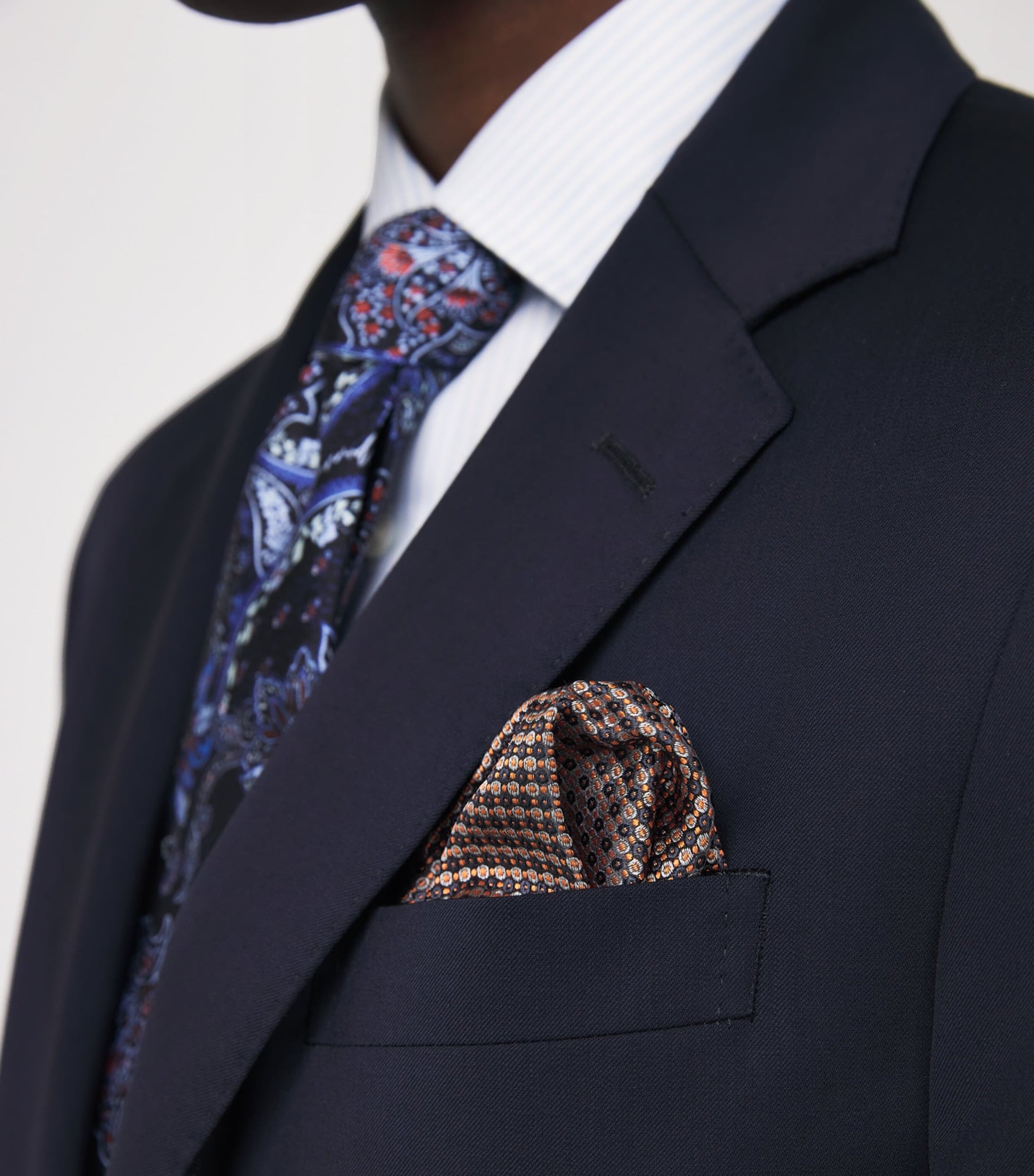 Harrods Silk Jacquard Pocket Square