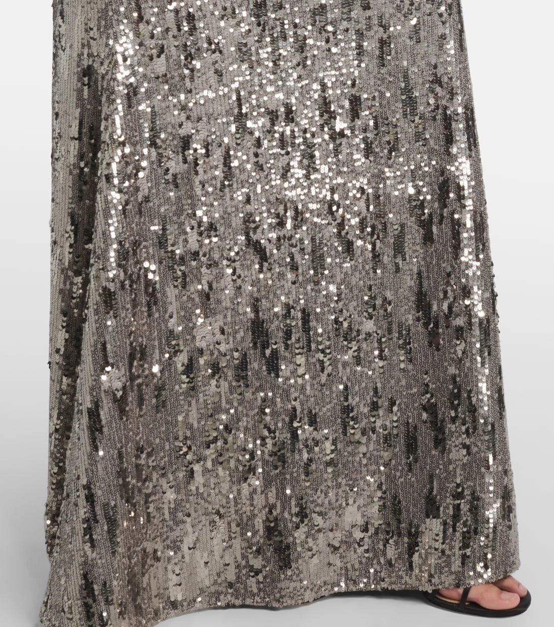 Elie Saab - Floral-appliqué sequined silk-blend gown