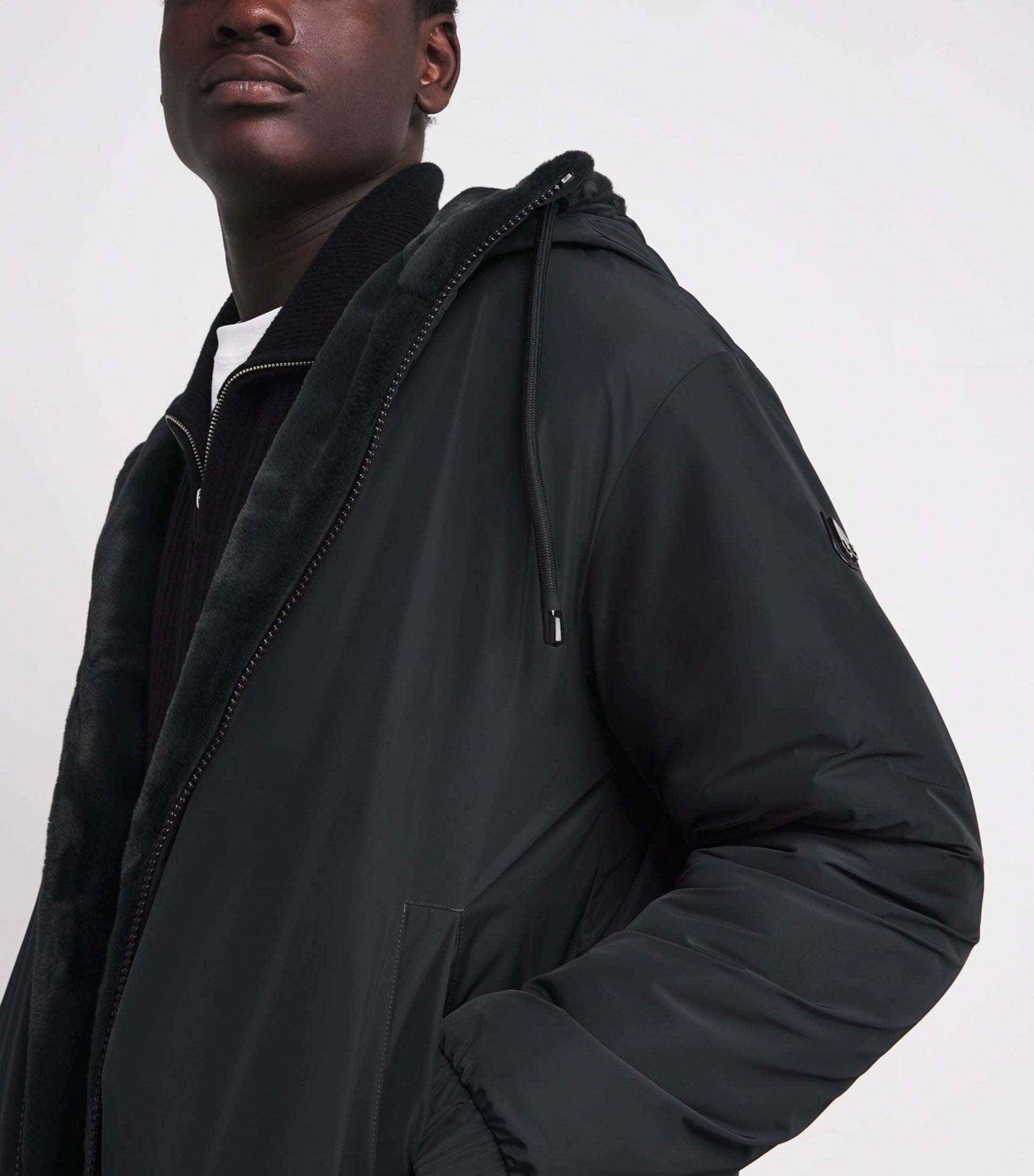 Moose Knuckles Grey Reversible Borden Jacket