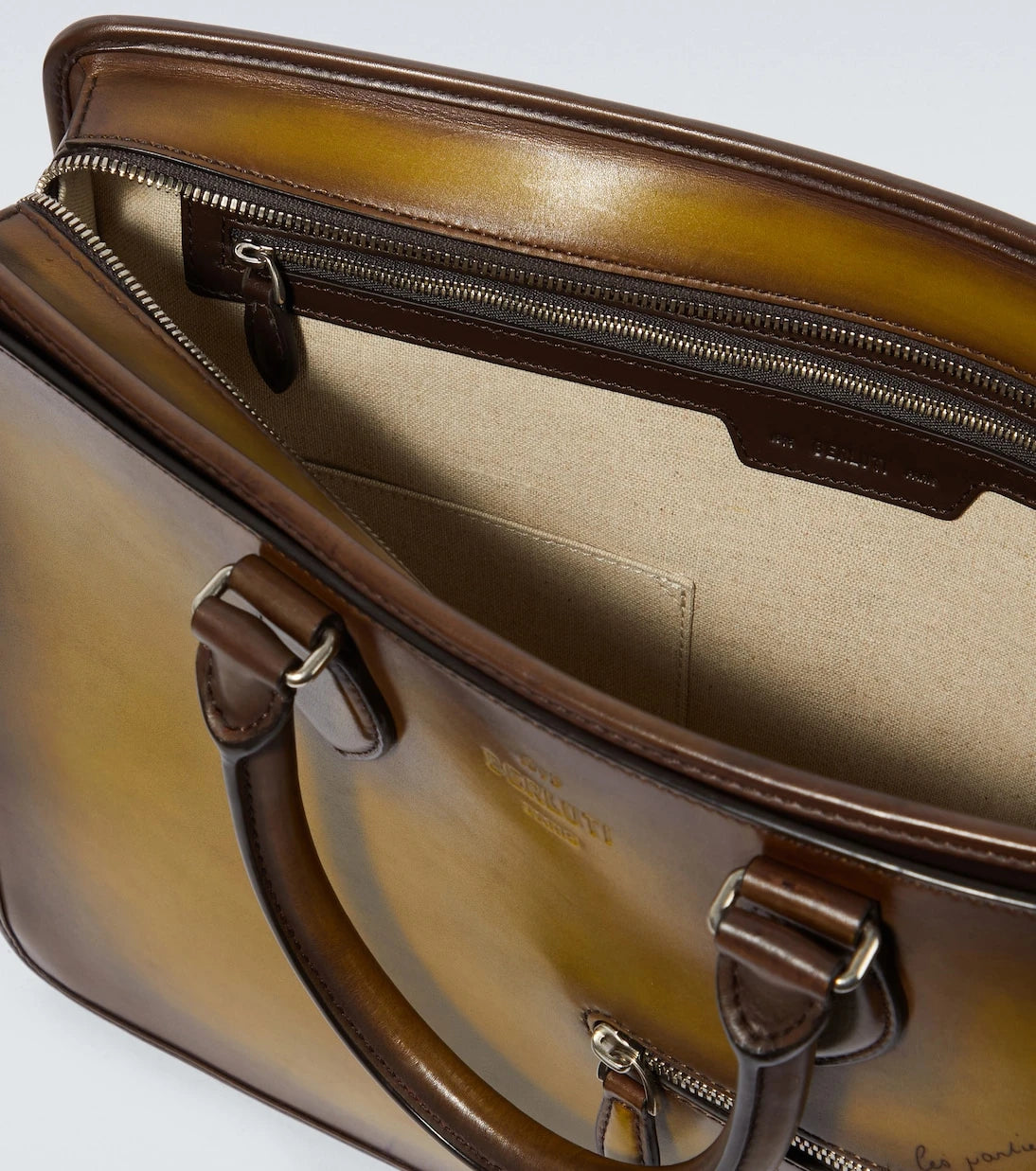Berluti - Un Jour Scritto leather briefcase