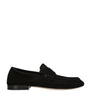 Black Soft Suede Loafers