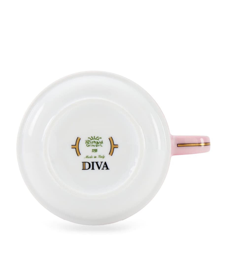 Porcelain Colonna Diva Rosa Teacup
