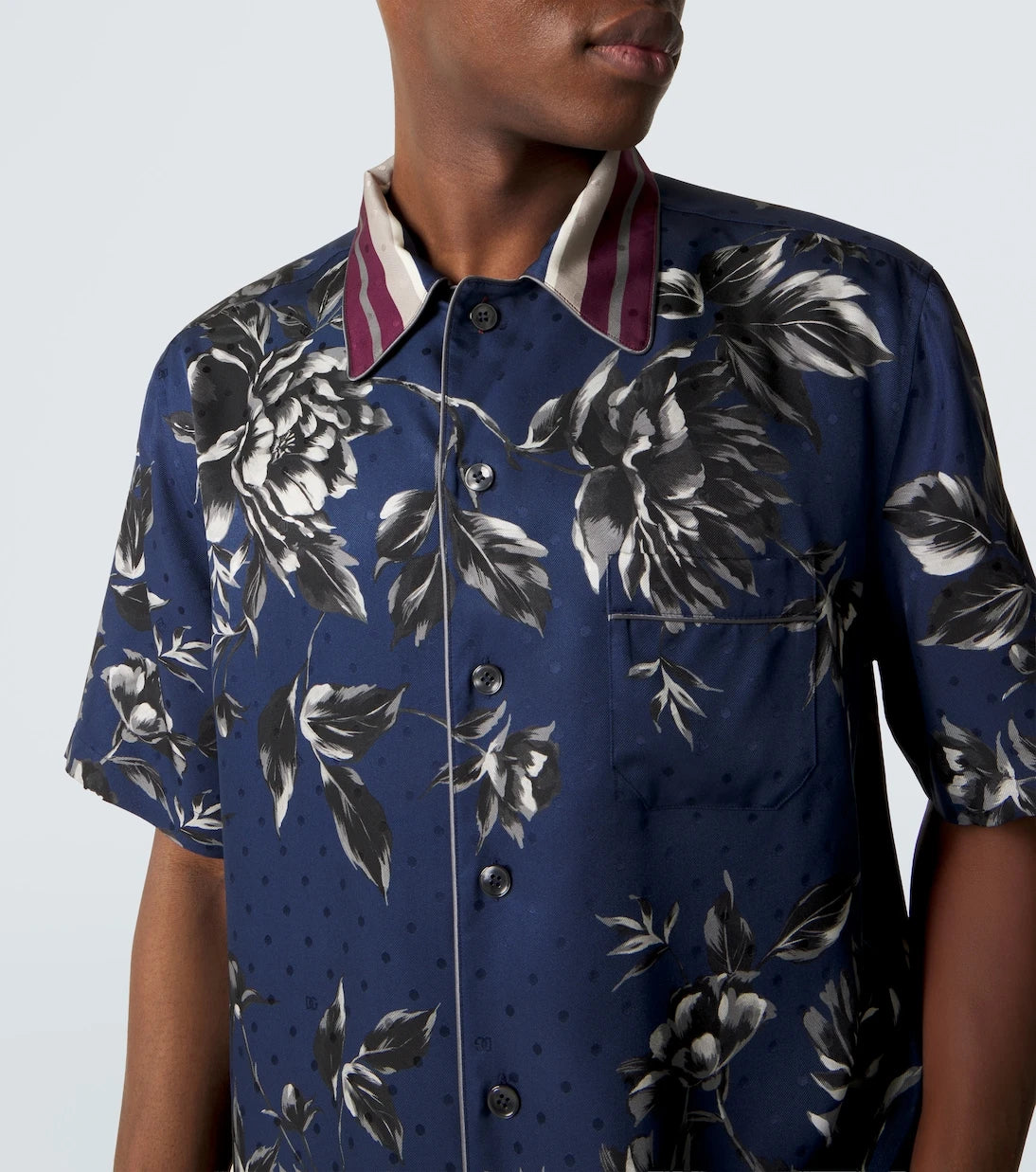Dolce&Gabbana - Printed silk bowling shirt