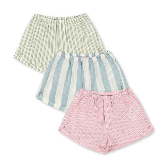 Konges Sløjd çocuklar için pamuklu kısa şort 3’lü ASLI SHORTS GOTS
