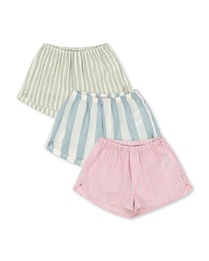 Konges Sløjd çocuklar için pamuklu kısa şort 3’lü ASLI SHORTS GOTS