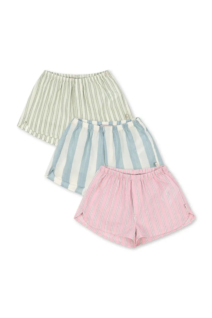 Konges Sløjd çocuklar için pamuklu kısa şort 3’lü ASLI SHORTS GOTS