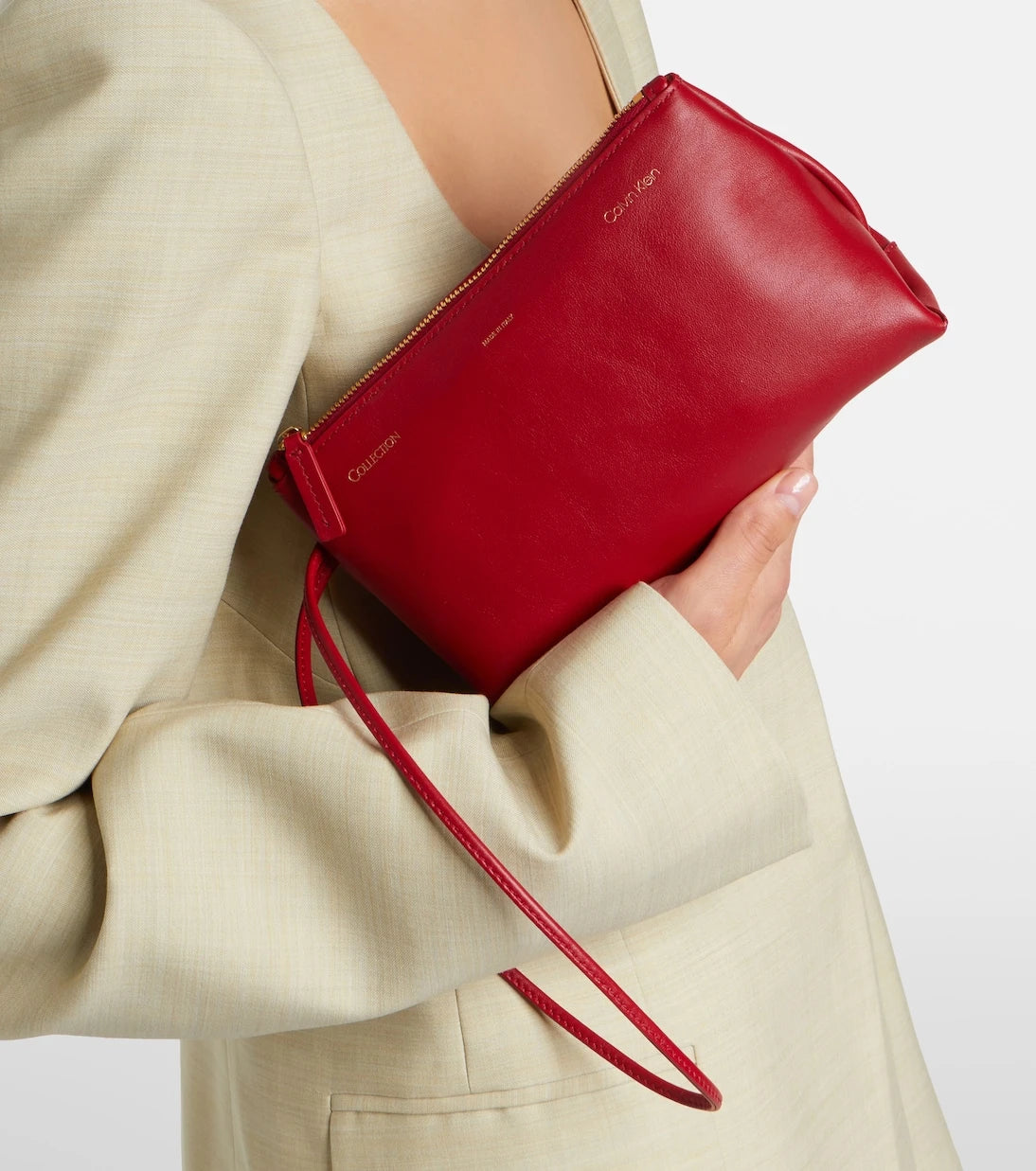 Calvin Klein Collection - Essential Case Mini leather clutch