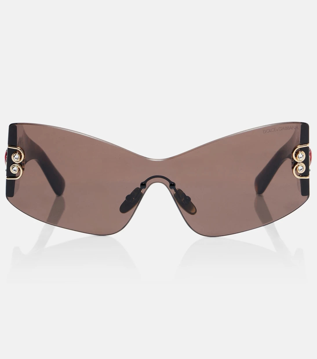 Dolce&Gabbana - Embellished rectangular sunglasses