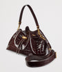 Jimmy Choo Brown Medium Cinch Leather Shoulder Bag