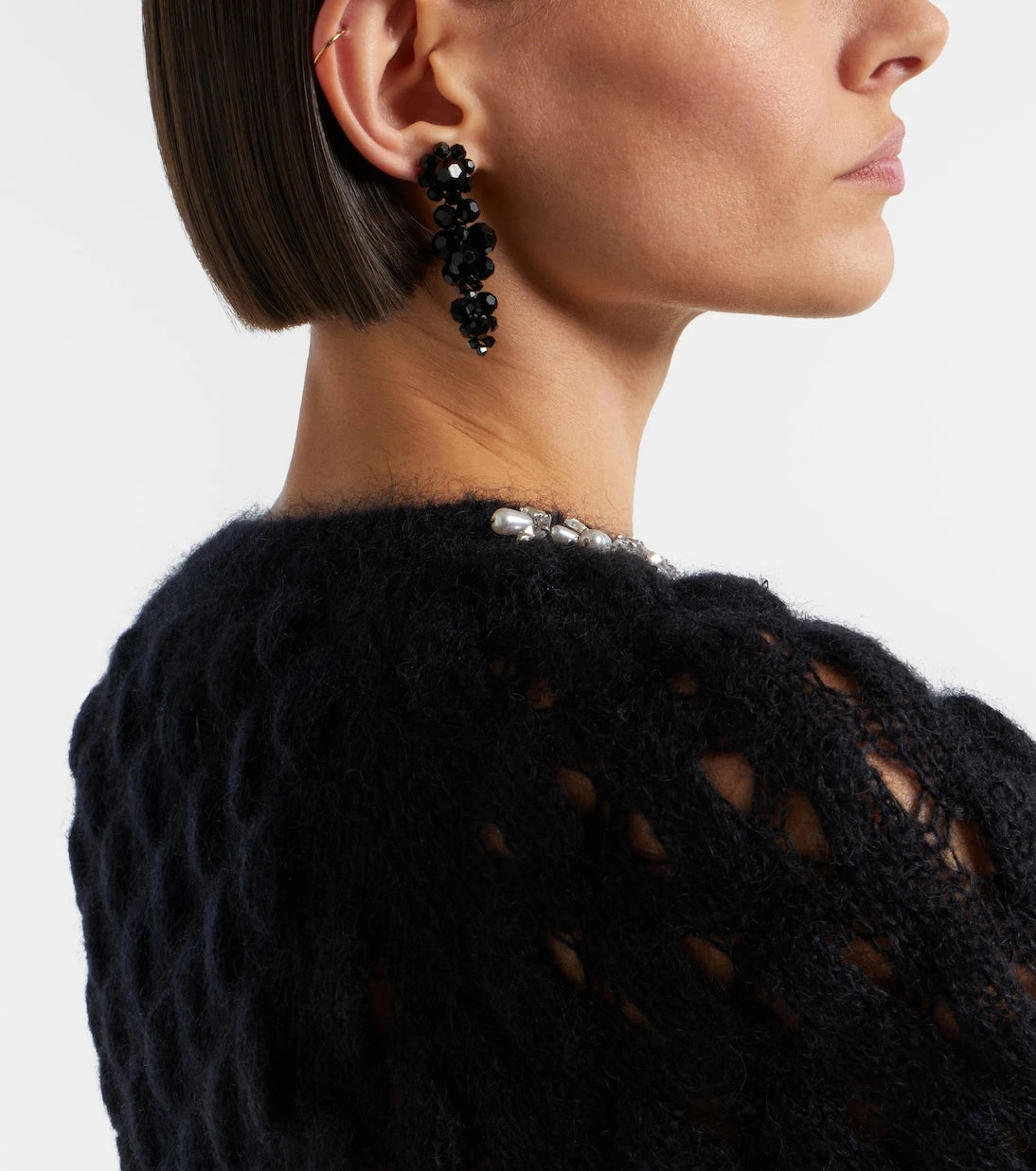 Simone Rocha - Crystal-embellished drop earrings