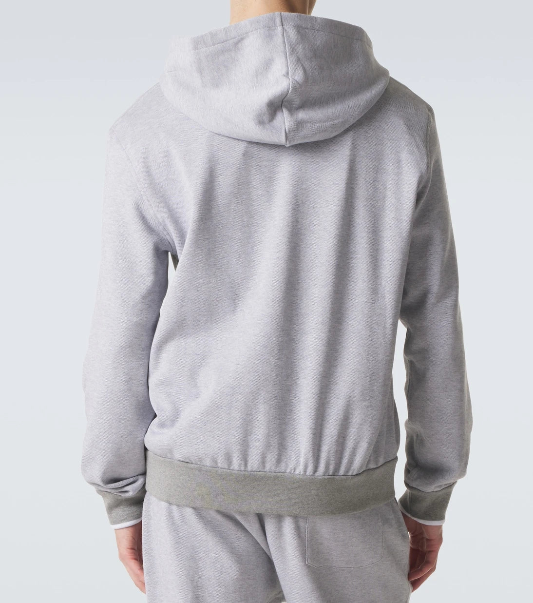 Brioni - Cotton-blend zip-up hoodie